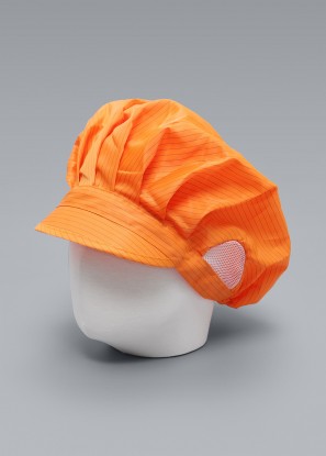 크린룸 모자(여성용-오렌지) 무진모 방진모 제전모